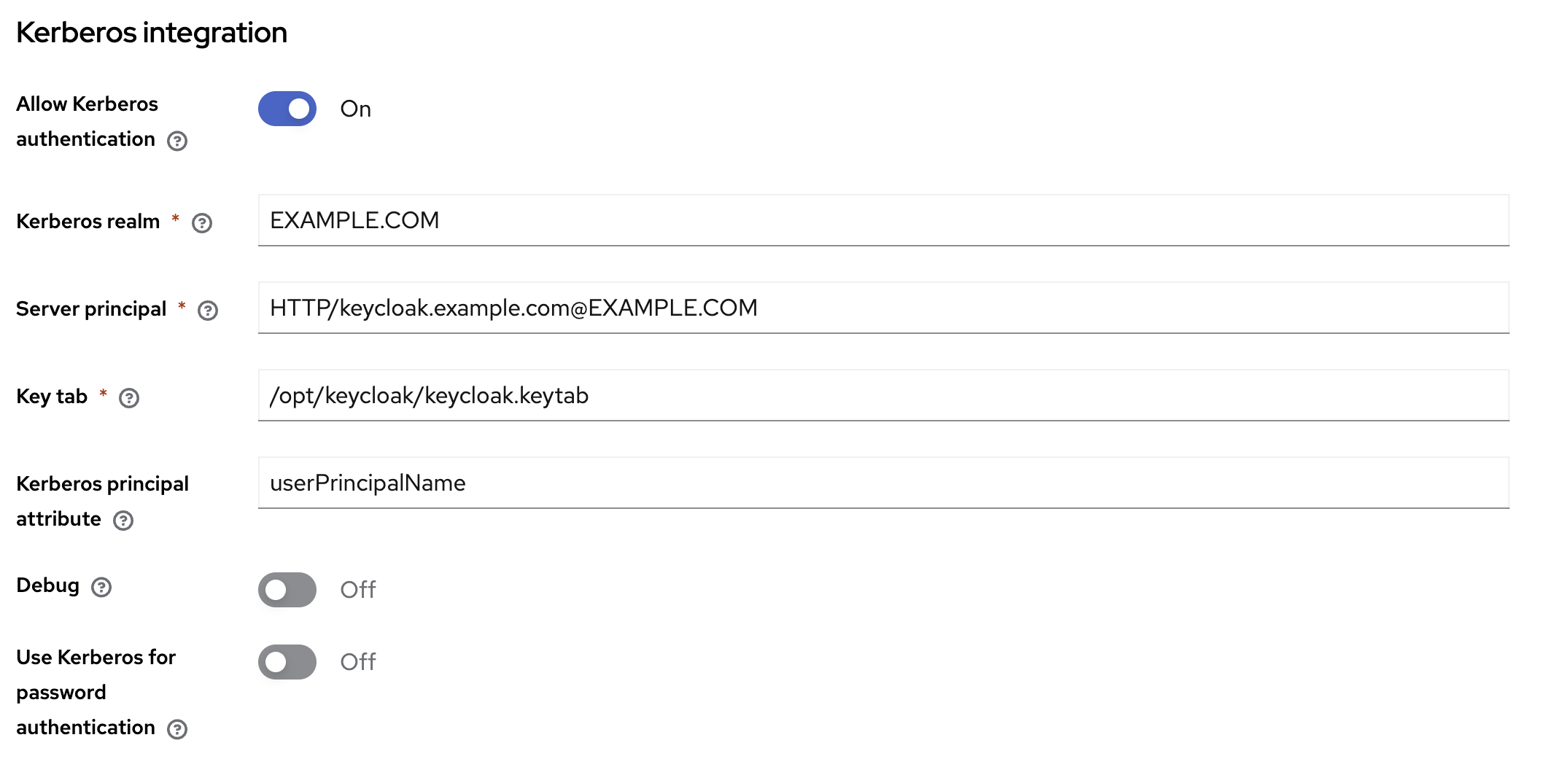 LDAP User Federation: Kerberos integration